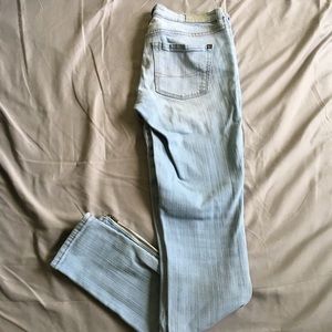 PacSun Light Wash Jeans With Side zippers